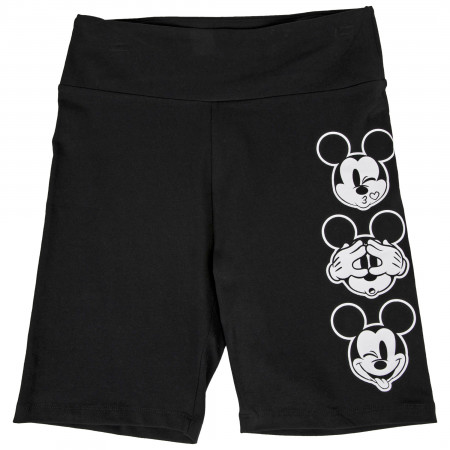 Disney Mickey Mouse Oh My Gosh Expressions Women's Biker Shorts